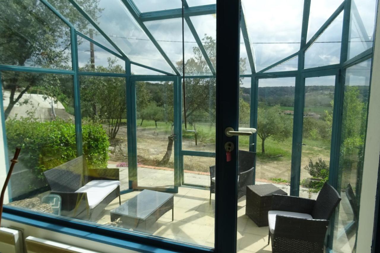 Mas En Pierres Seches Avec Piscine Lussan (Gard) Exterior foto