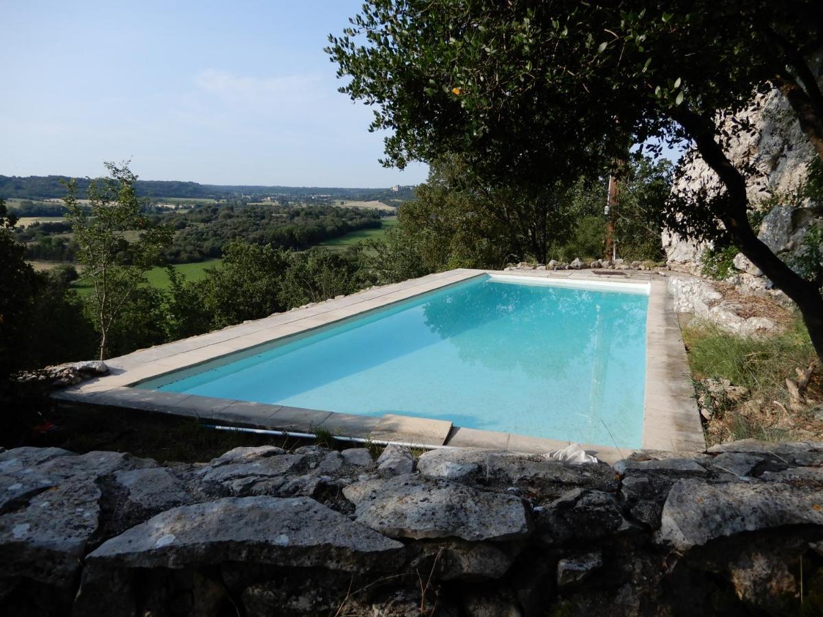 Mas En Pierres Seches Avec Piscine Lussan (Gard) Exterior foto